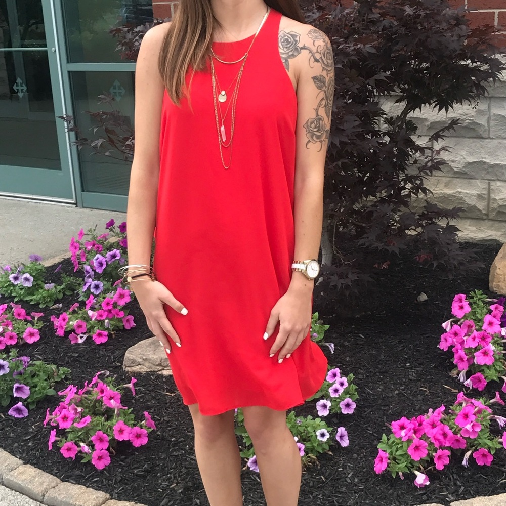 Thirty-One Vibrant Red Mini Dress